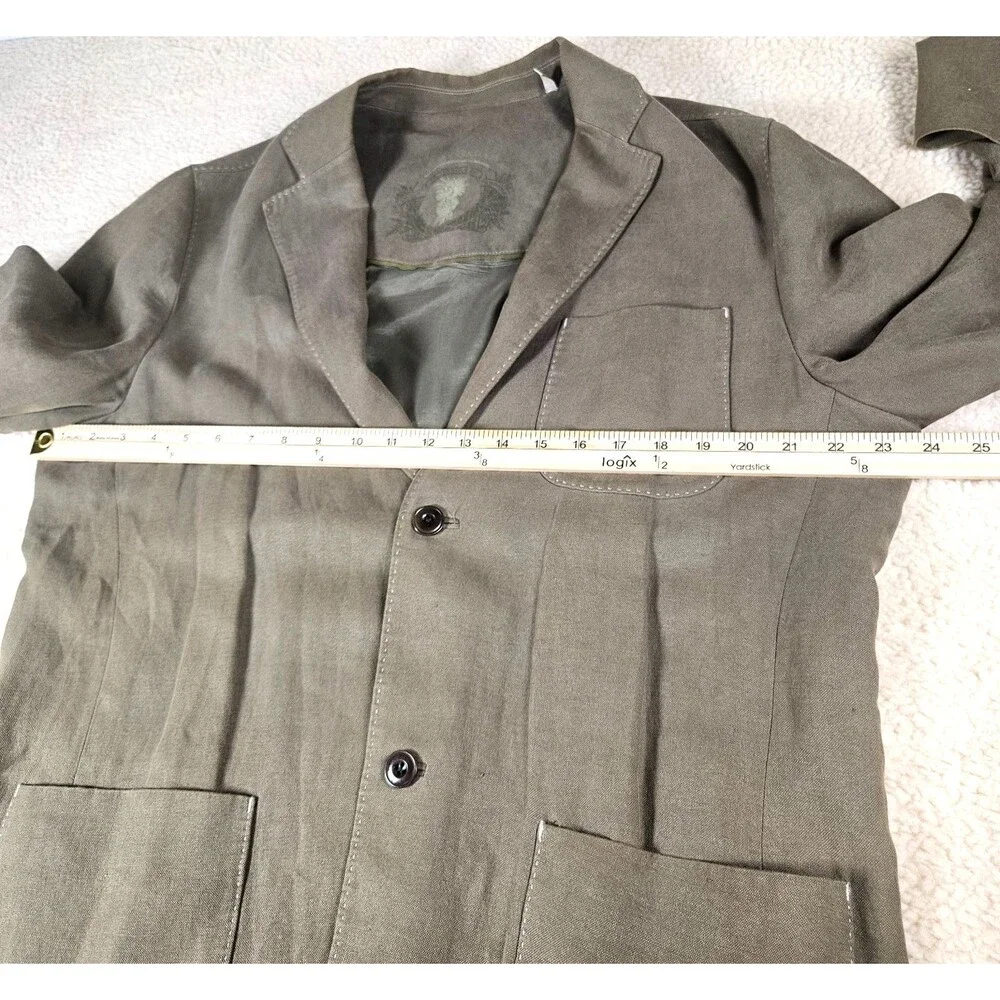 Tommy Bahama Island Life Sport Coat Mens L Brown‎ Linen Cotton Blazer Jacket